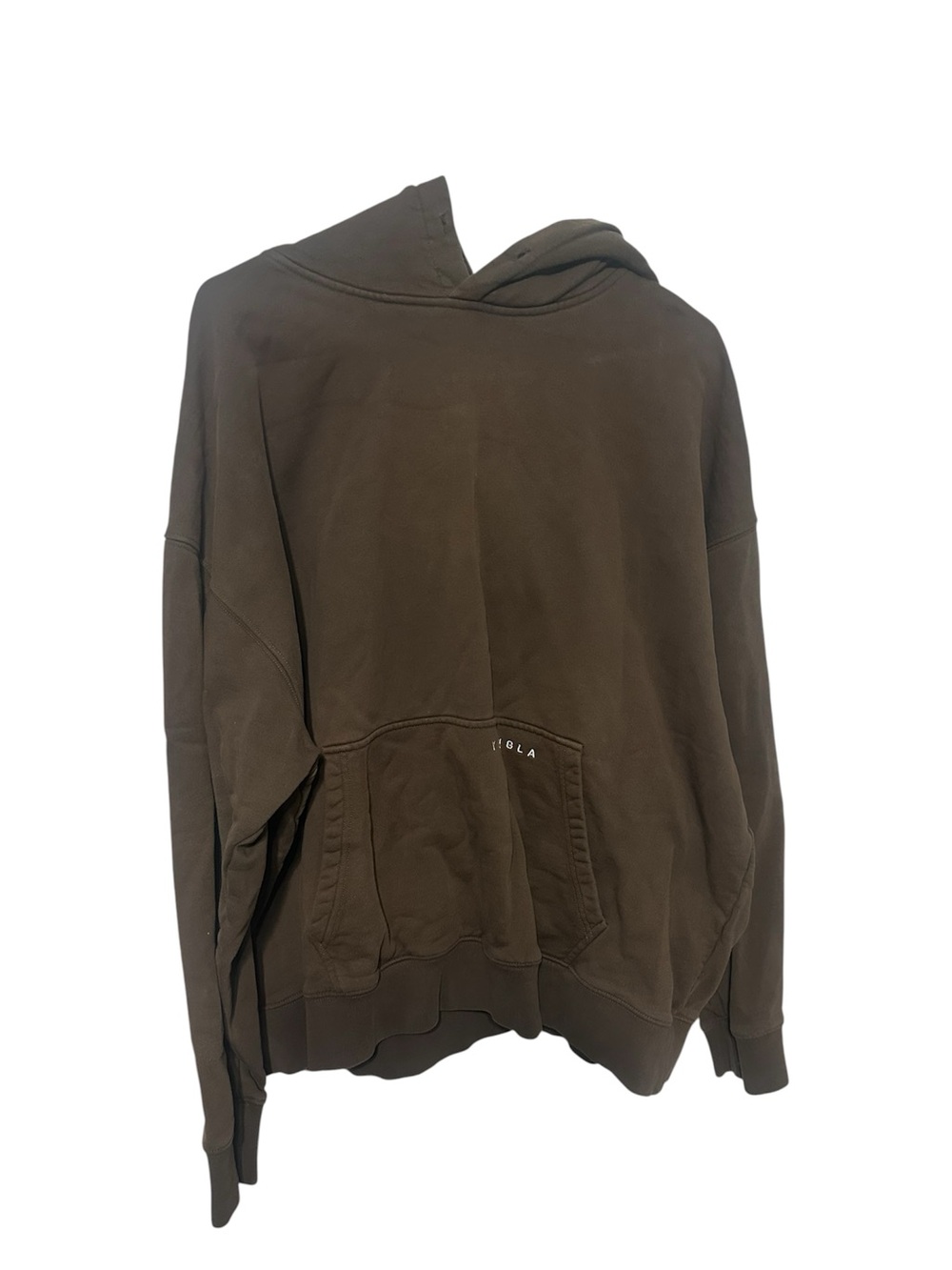 YoungLA Heavyweight Brown Pullover Hoodie Sweatshirt Size XL